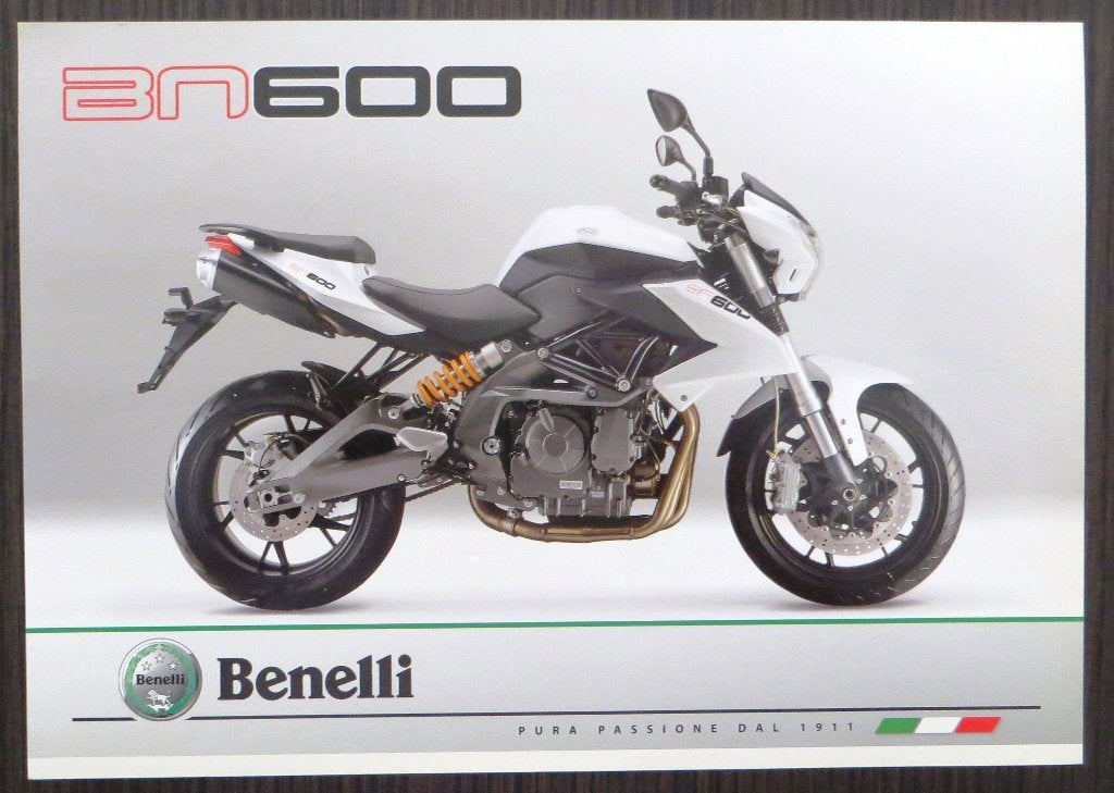 Flyer Benelli BN 600 - 2011 - 2 blz, Verzenden, Overige merken