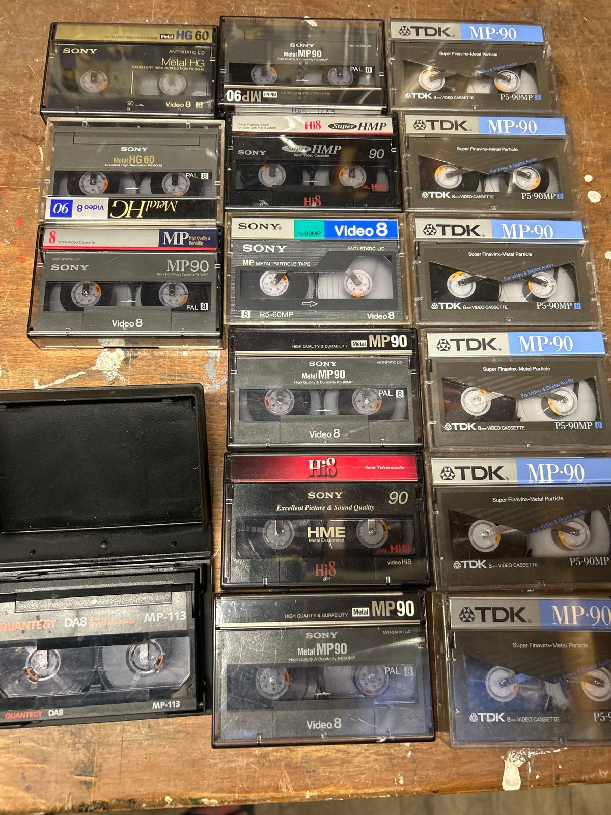 Partij Video 8, Hi8 en Digital8 video cassettes, Audio, Tv en Foto, Videospelers, Ophalen of Verzenden, Gebruikt, Videoband