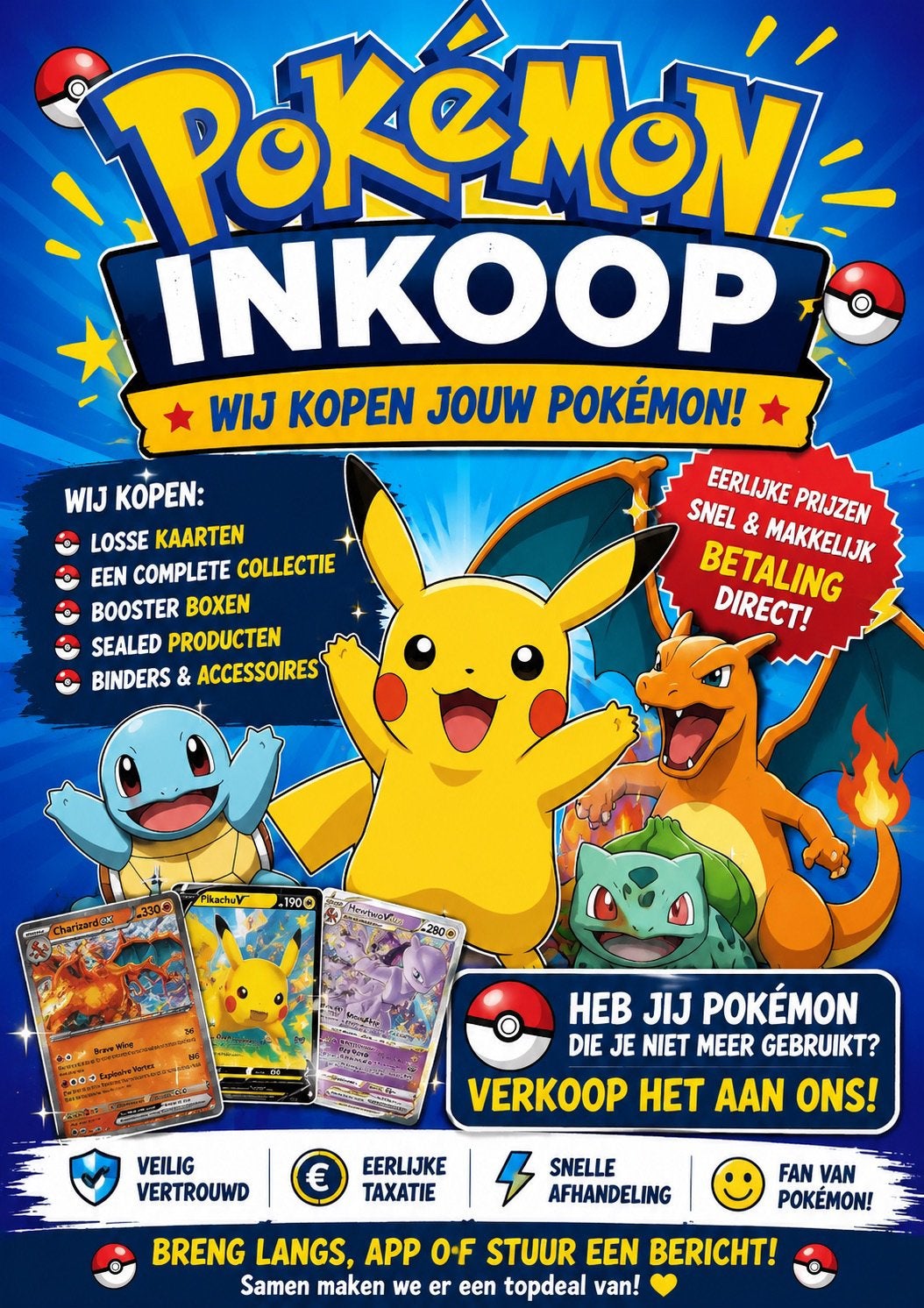 Pokemon Inkoop, Tickets en Kaartjes, Drie personen of meer