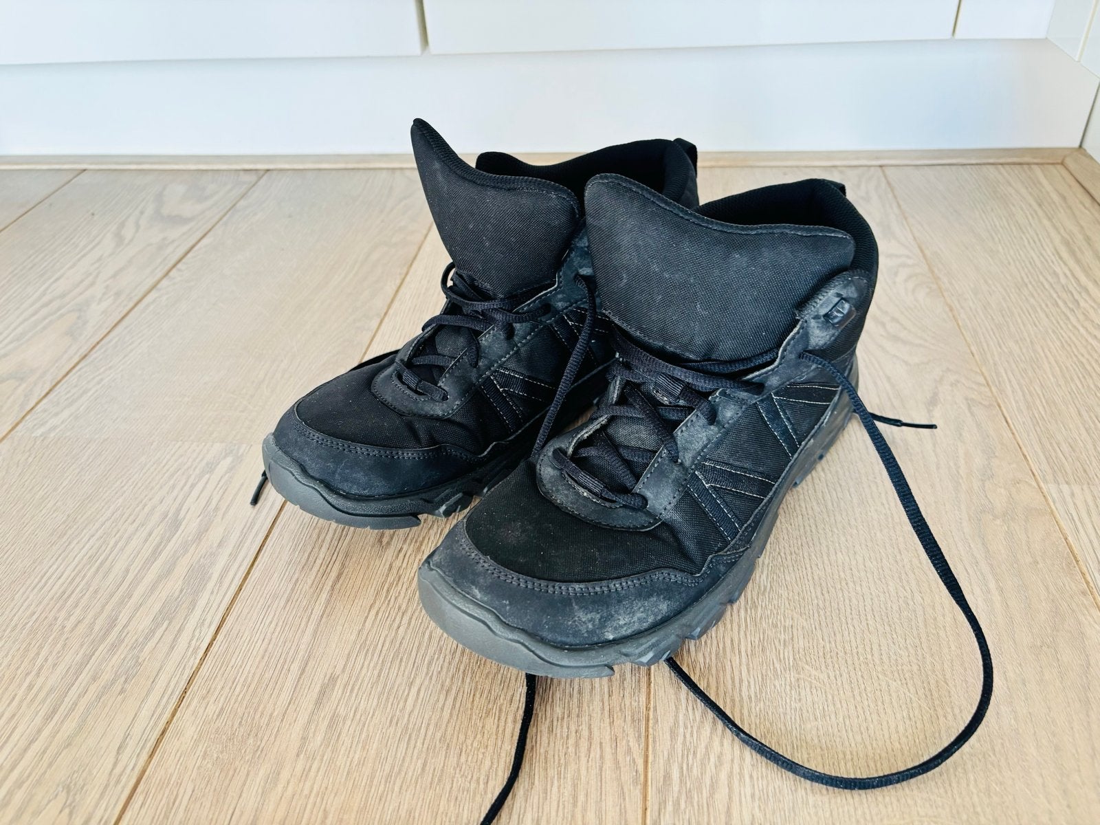 Zwarte wandelschoenen geschikt voor maat 42, Ophalen of Verzenden, Gebruikt, Schoenen