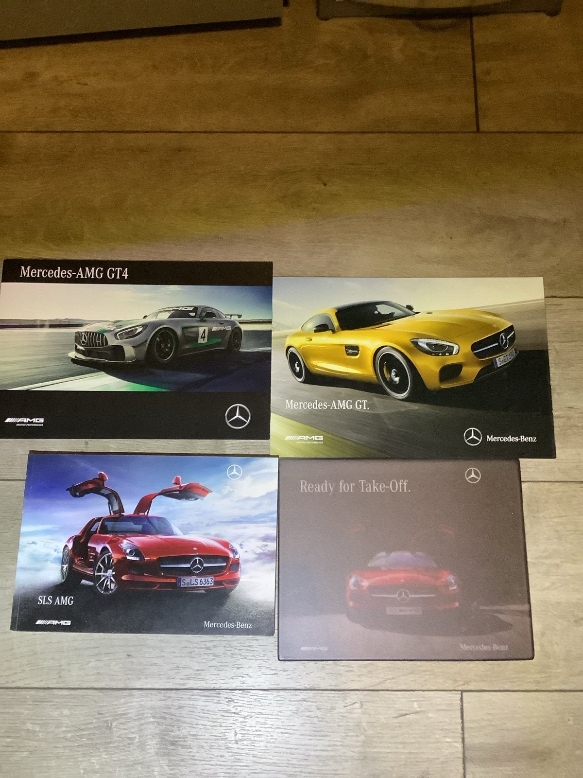 Mercedes-AMG GT4, GT, SLS AMG brochures, Ophalen of Verzenden, Zo goed als nieuw, Mercedes