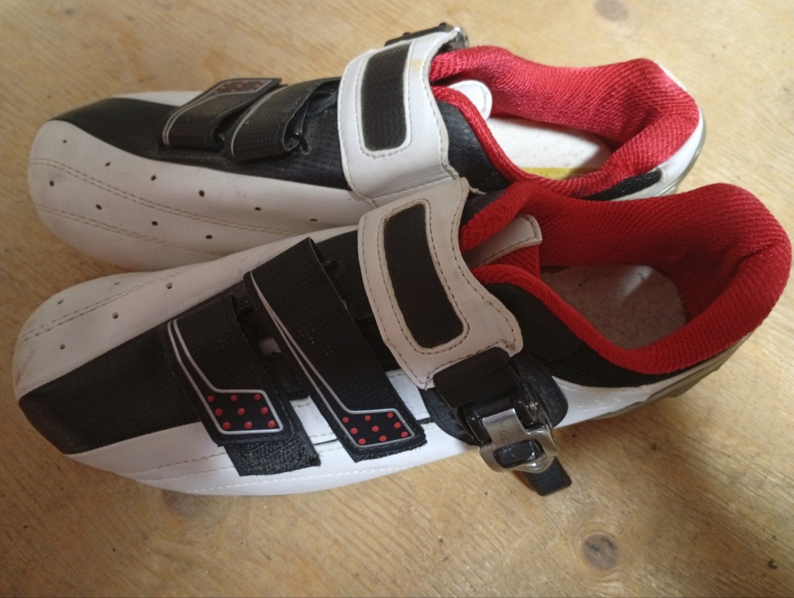 Racefietsschoenen maat 43 - Zwart/Wit/Rood, Gebruikt, Heren, Schoenen, Overige maten