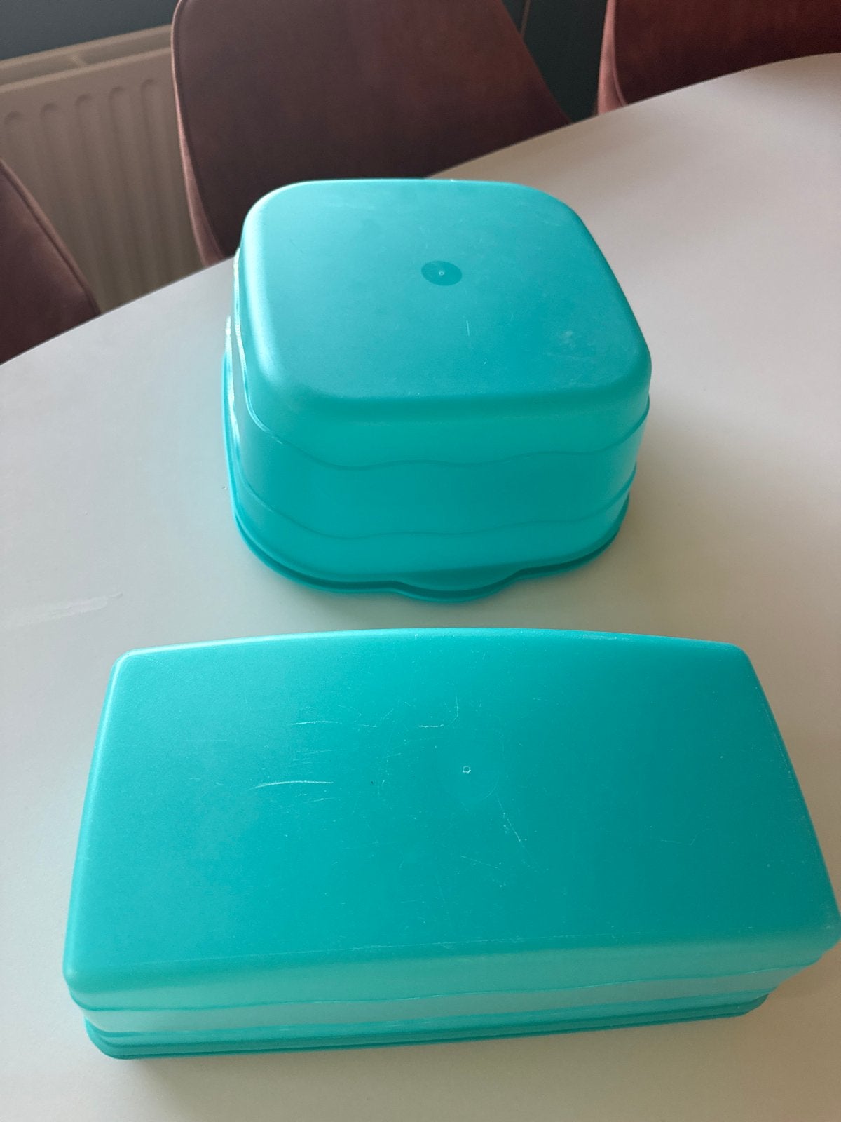 Tupperware bewaardozen - set van 2, Ophalen, Gebruikt, Overige kleuren, Bewaardoos