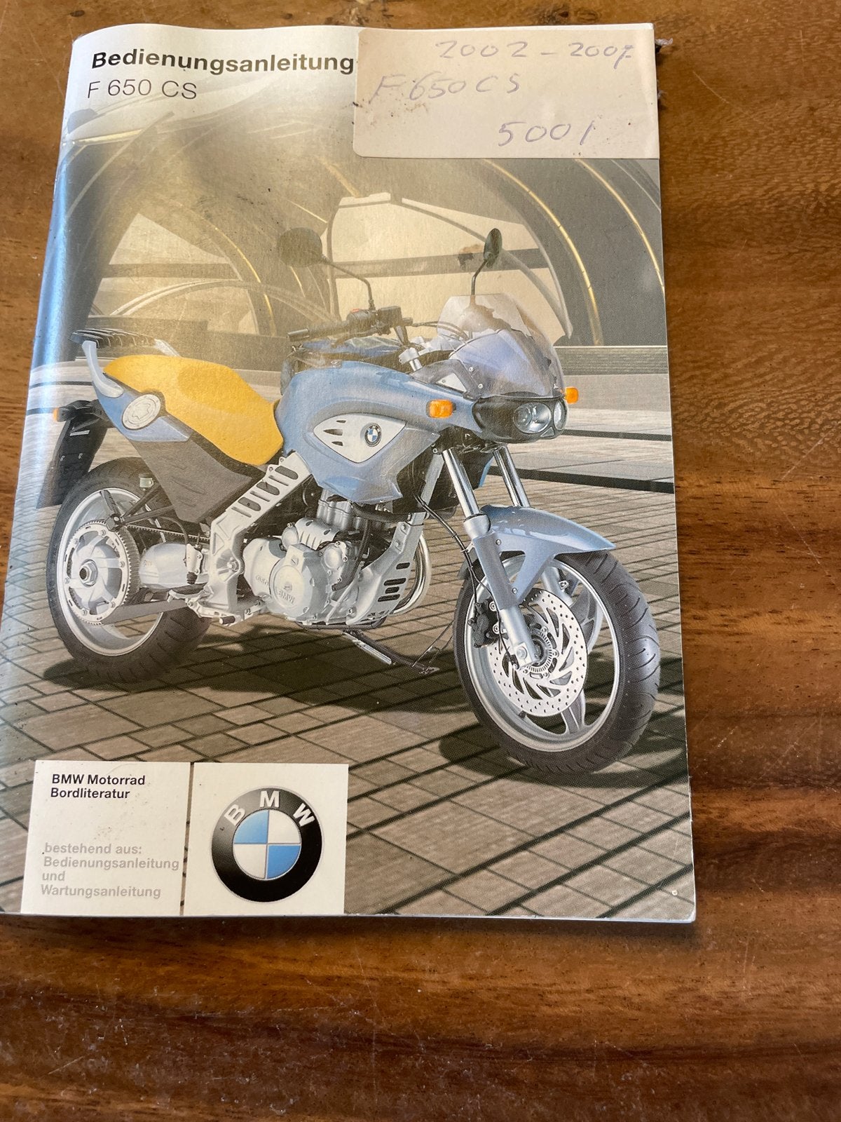 BMW F 650 CS Bedienungsanleitung (2002-2007), Ophalen of Verzenden, BMW