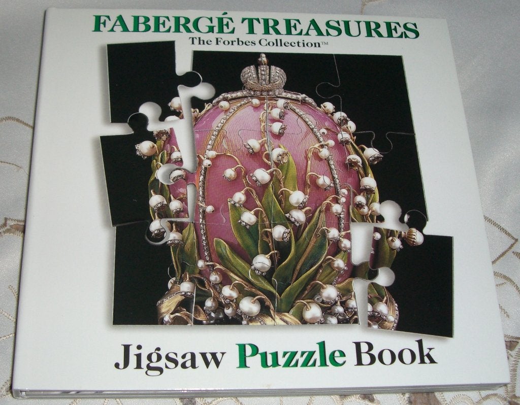 Jigsaw Puzzle Book – Fabergé Treasures - met 4x 12 stukjes, Hobby en Vrije tijd, Denksport en Puzzels, Ophalen of Verzenden, Minder dan 500 stukjes