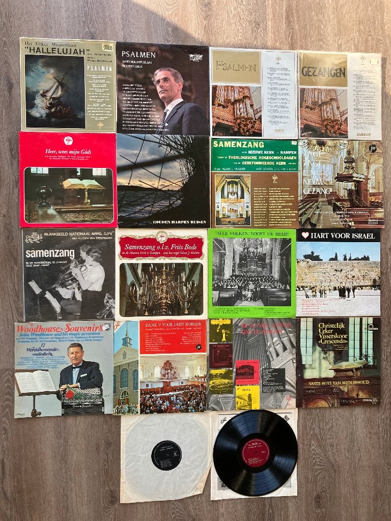 20 LP's / platen met kerkkoor muziek (2 dubbele in 1 hoes), Ophalen of Verzenden, Zo goed als nieuw, Christendom | Protestants