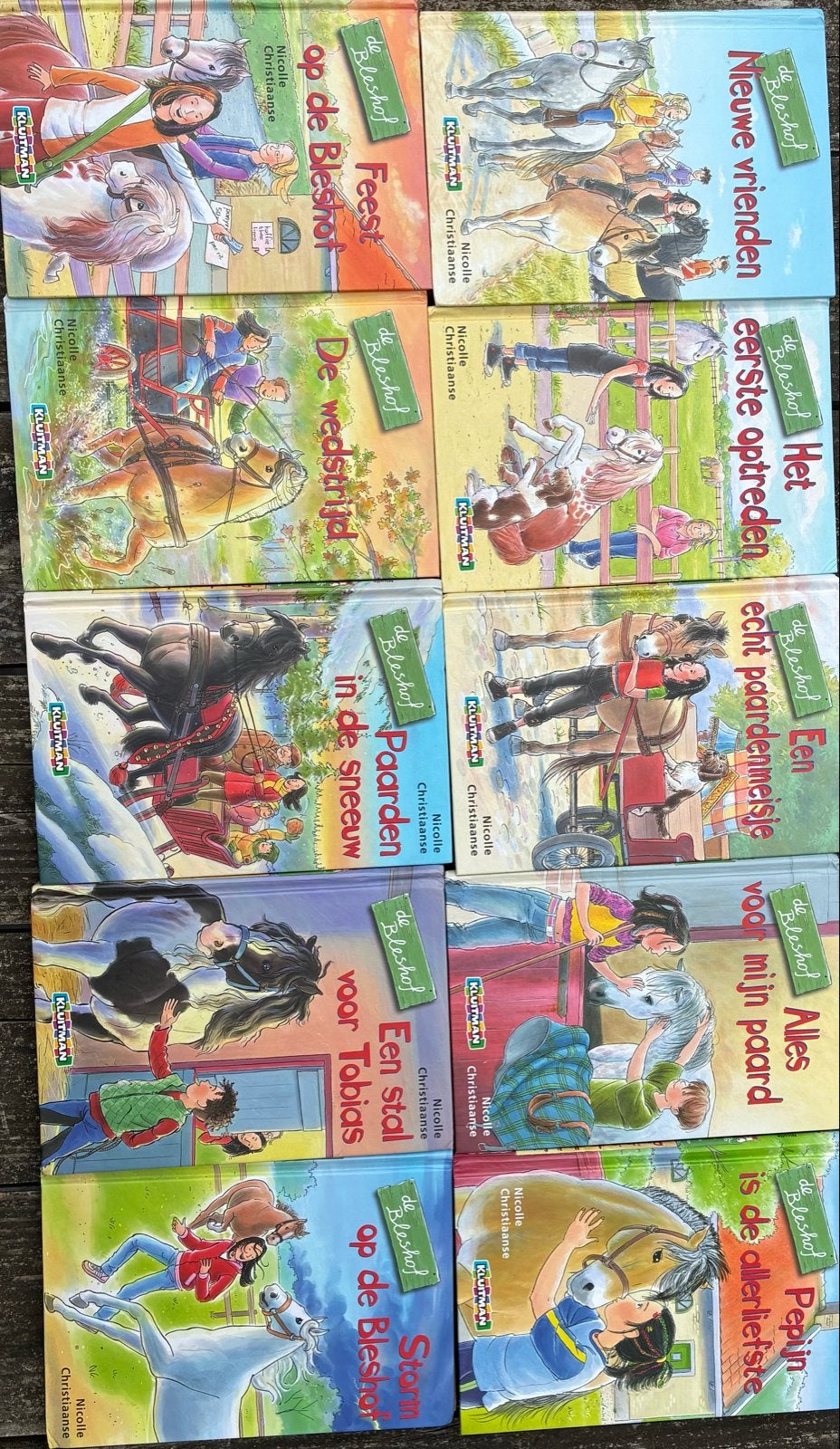 De Bleshof boekenreeks - 10 paardenboeken van Nicole Christi, Ophalen of Verzenden, Gelezen