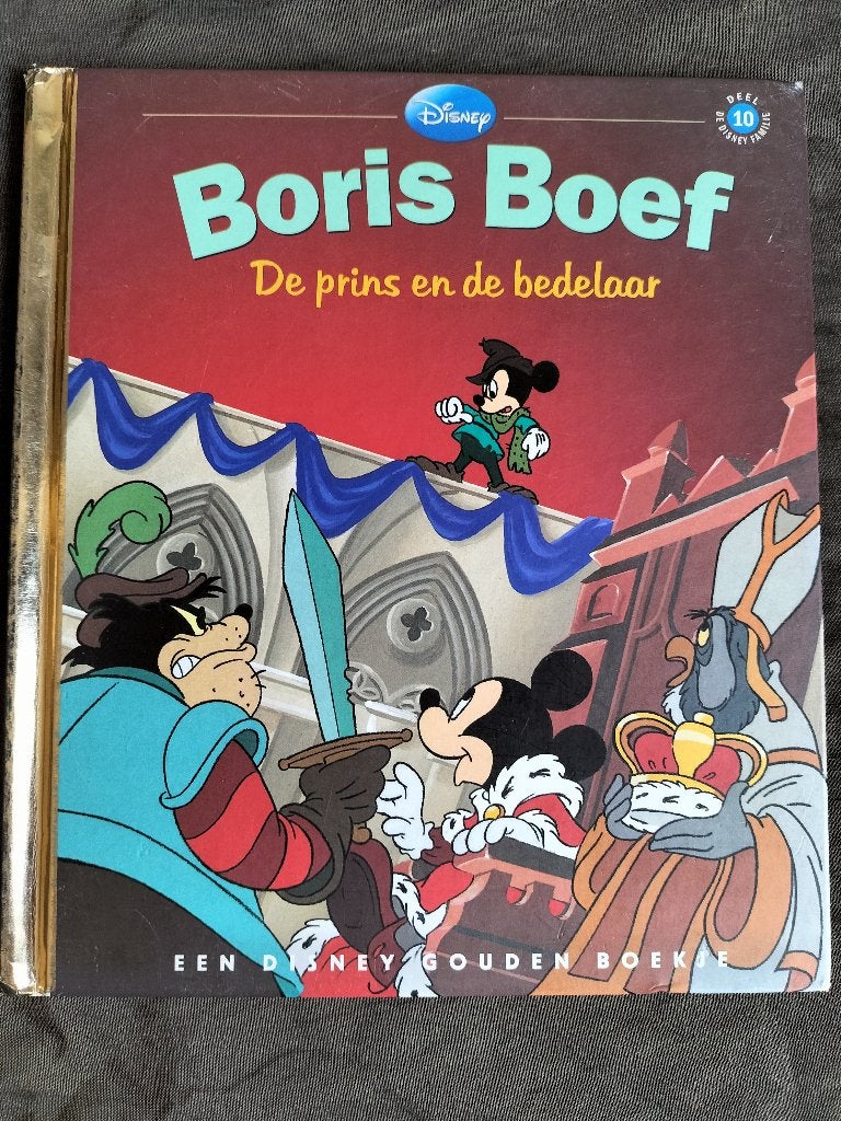 Boris Boef - De prins en de bedelaar / Disney gouden boekje, Fictie algemeen, Walt Disney, Zo goed als nieuw, Gouden boekje