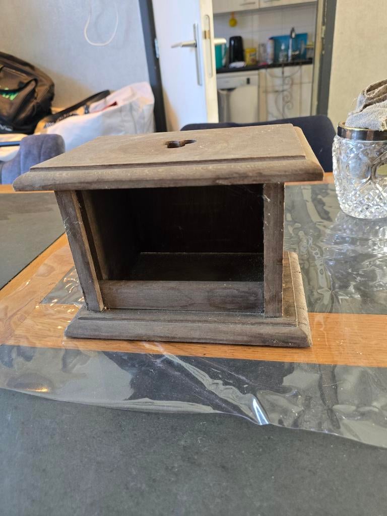 Vintage houten vogelhuisje/voederhuisje, Ophalen of Verzenden