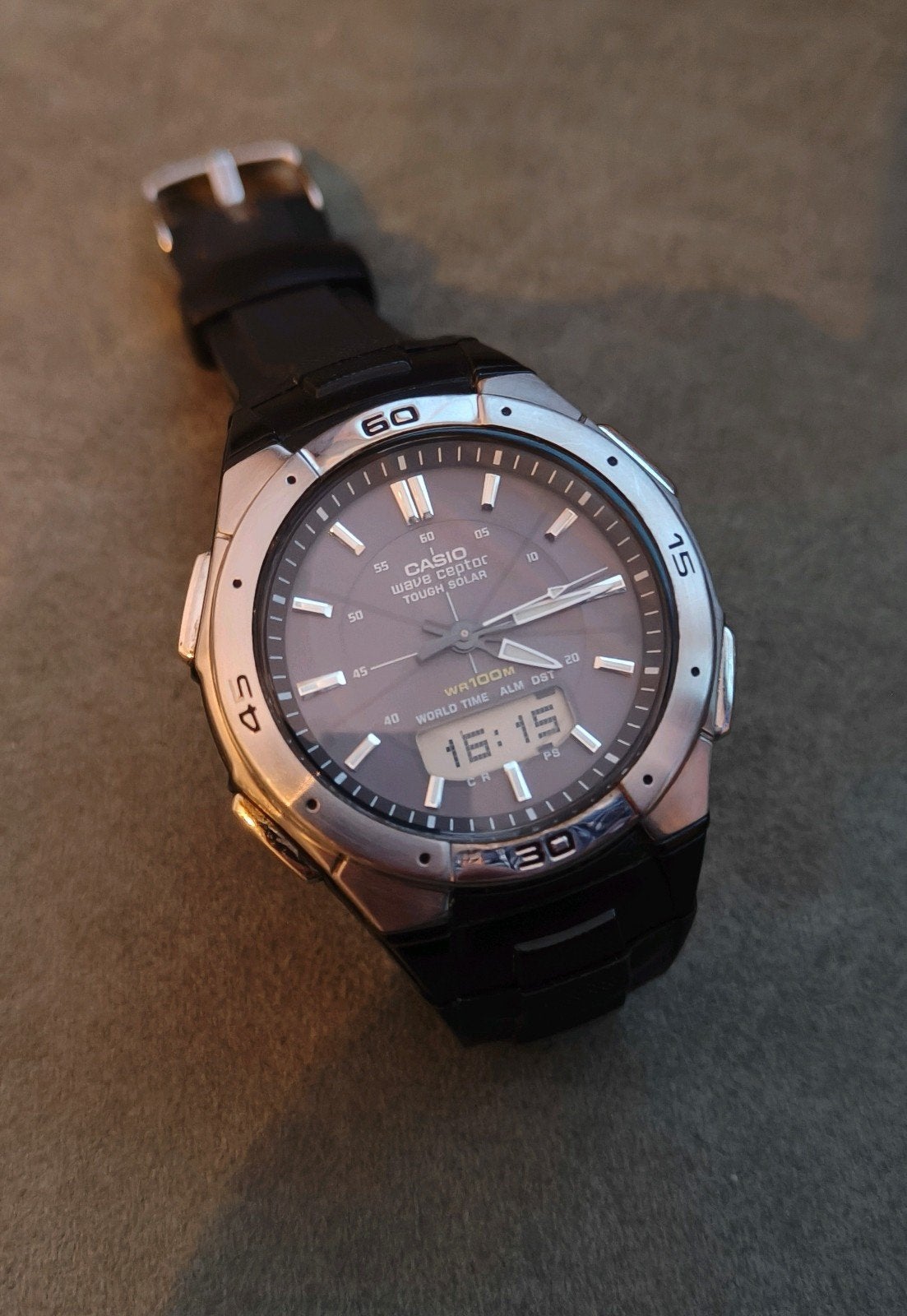 Casio horloge, Ophalen of Verzenden, Zwart, IOS