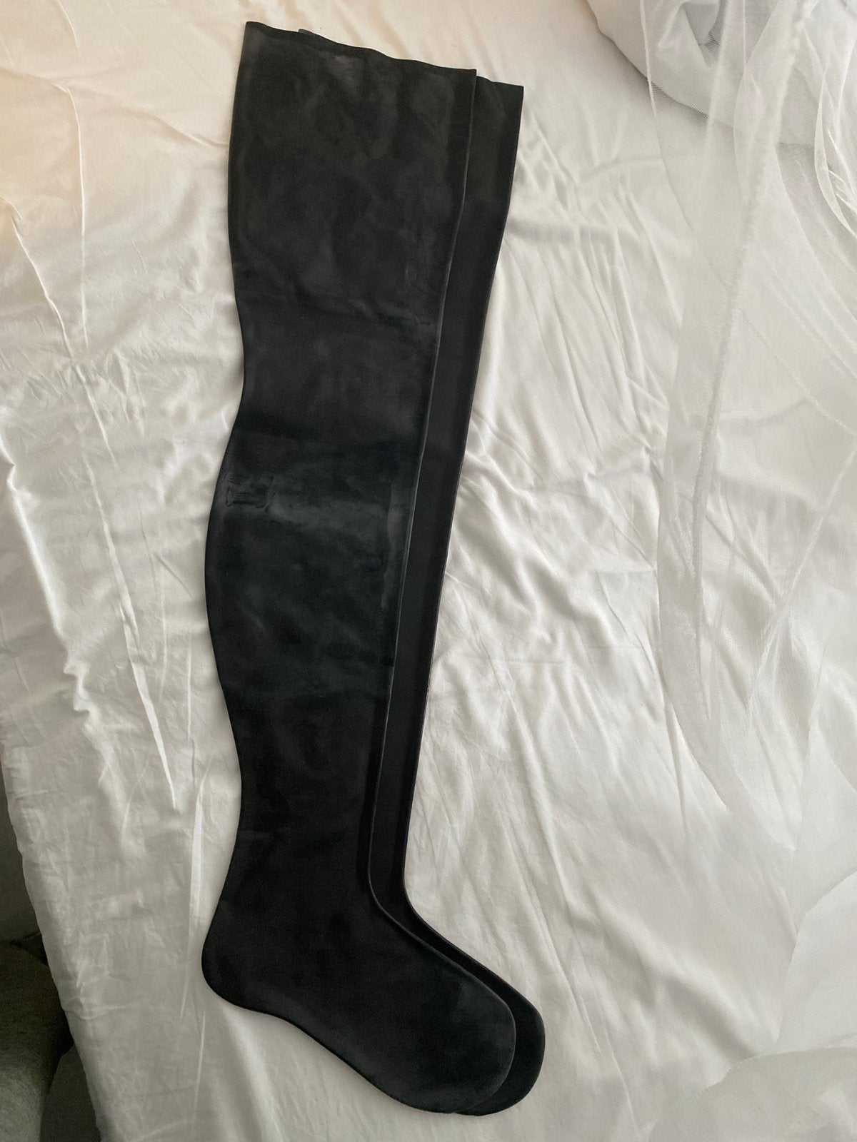 Nieuwe Latex Kousen Maat S - Honour UK, Verzenden, Nieuw, Zwart, Overige typen