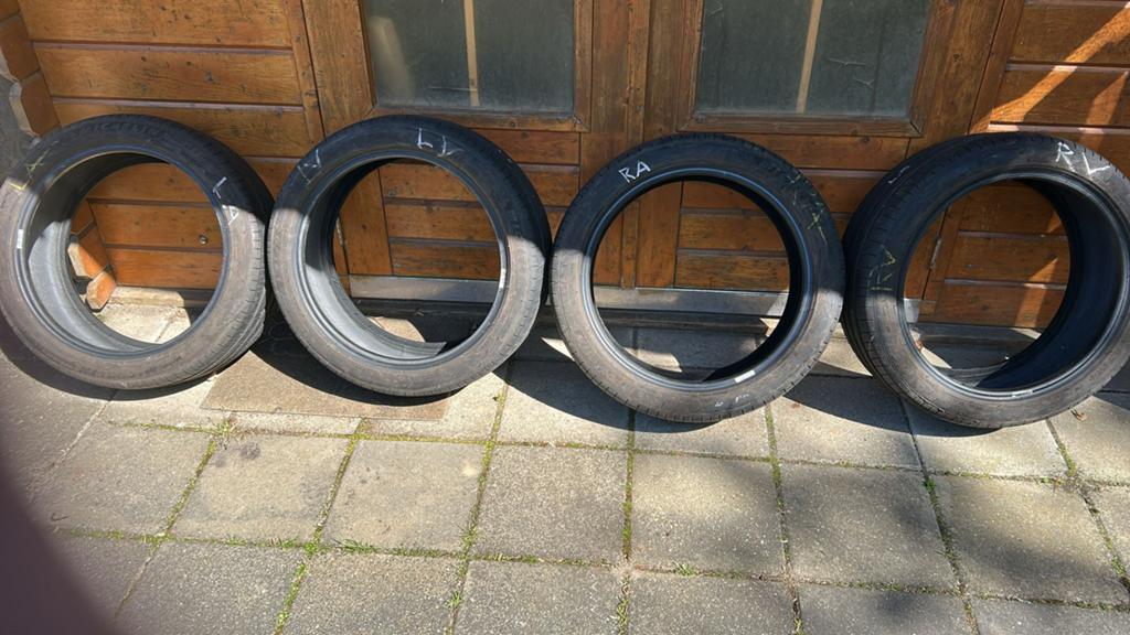 Set van 4 stuks Michelin Primacy zomerbanden zgan zie tekst, Ophalen, Gebruikt, Peugeot