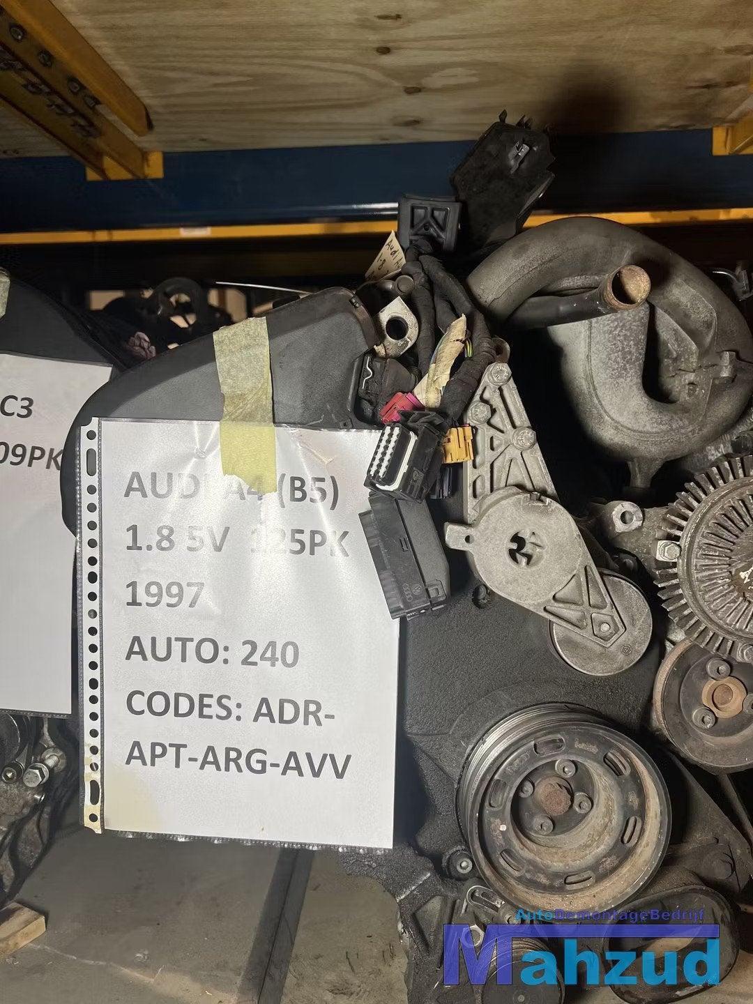 AUDI A4 B5 1.8 5V 20V Motorblok motor ADR, Auto-onderdelen, Motor en Toebehoren, Gebruikt, AUDI AG, Auto-Union-Strasse 1
85045  Ingolstadt, DE