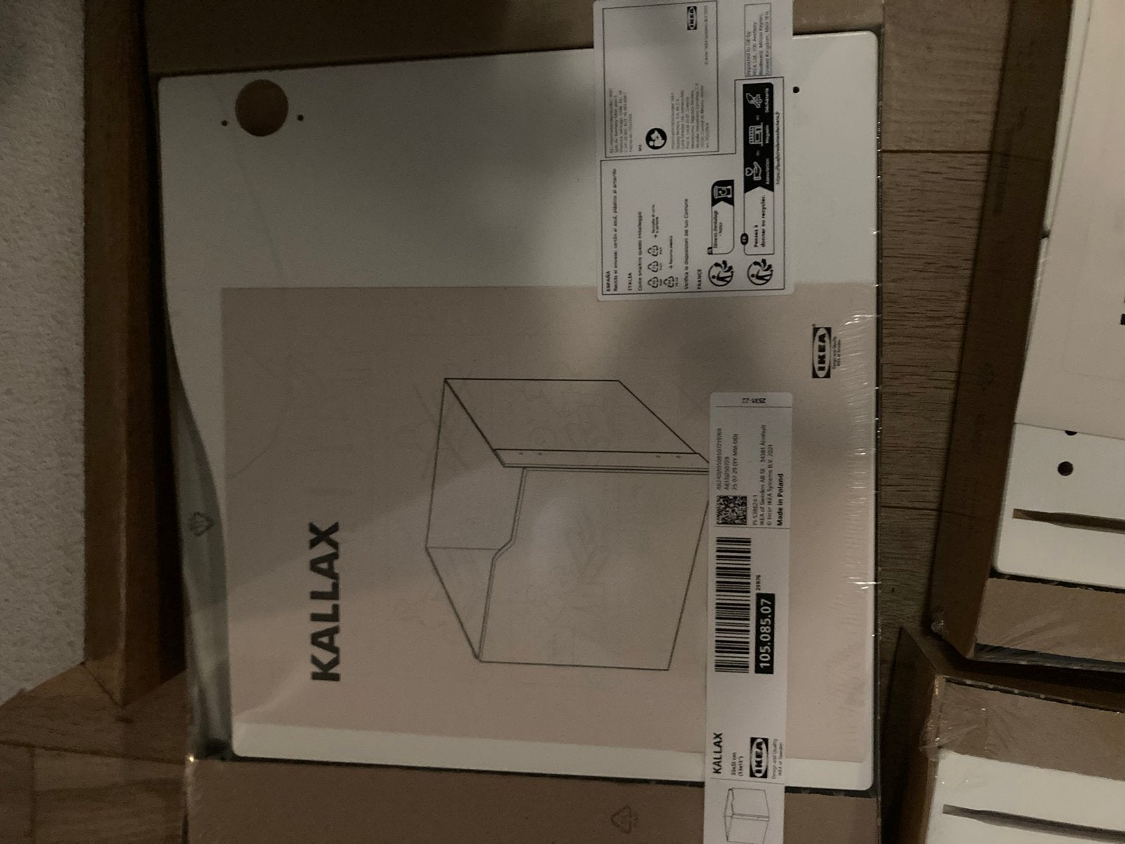 Nieuwe IKEA KALLAX lade-inzet (wit) en deurtjes, Huis en Inrichting, Ophalen of Verzenden, Nieuw