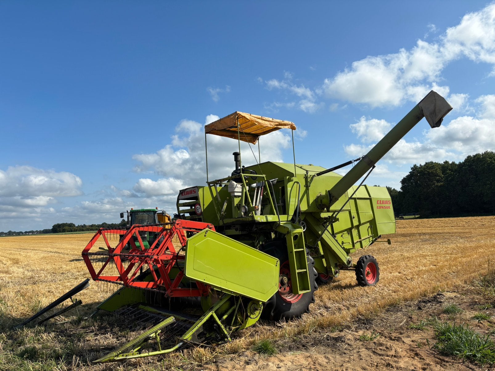Claas combine, Ophalen, Oogstmachine