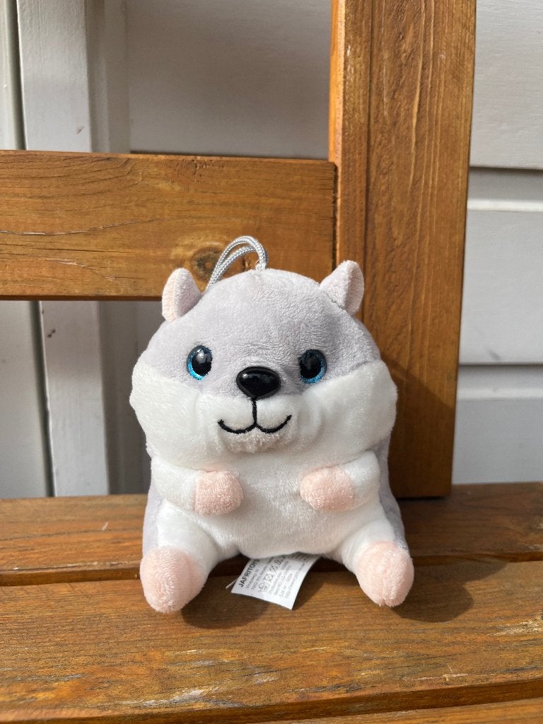 Jafri toys knuffel hamster grijs | 12 cm, Ophalen of Verzenden, Overige typen