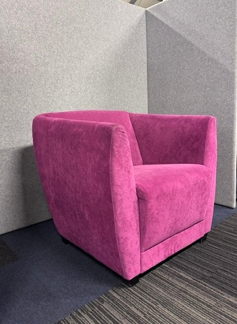 Fauteuil - roze - 80€ stuk, 6 stuks, Ophalen of Verzenden, Gebruikt, 75 tot 100 cm, 50 tot 75 cm