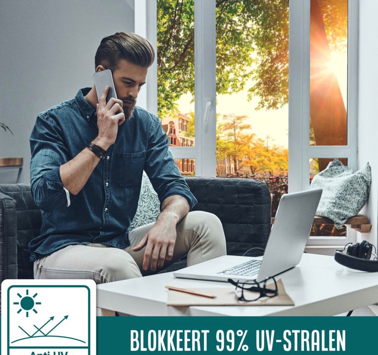 Homewell isolerende raamfolie hitte werend 50% korting, Ophalen of Verzenden, Nieuw, 160 cm of meer