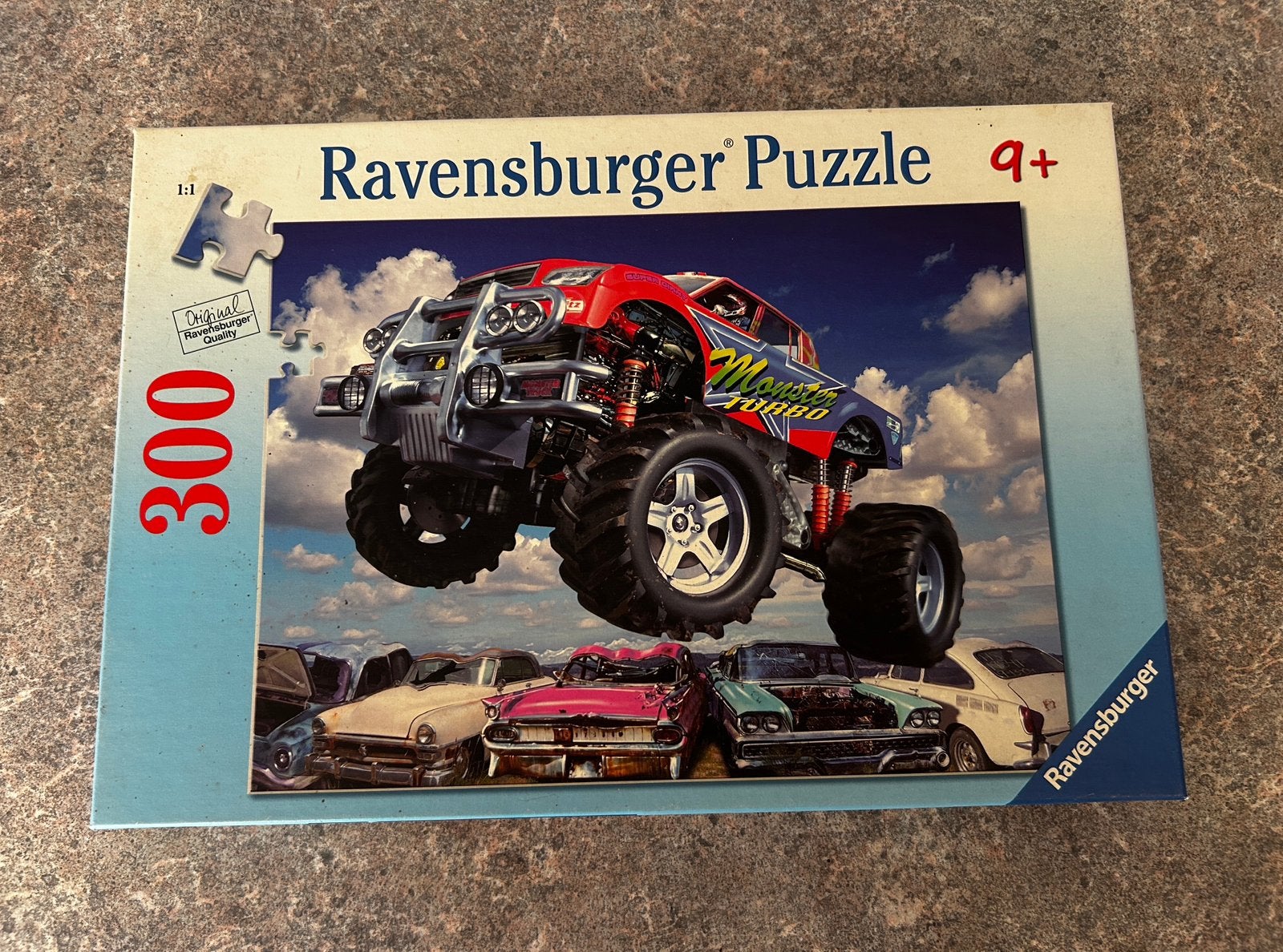 Monstertruck puzzel 300 delen, Ophalen of Verzenden, Meer dan 50 stukjes, Zo goed als nieuw, 6 jaar of ouder