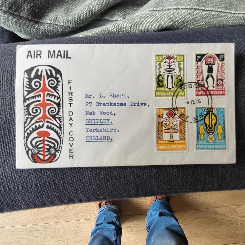 Papua New Guinea FDC SG 93/96 1966  Folklore Elema Art, Ophalen, Gestempeld