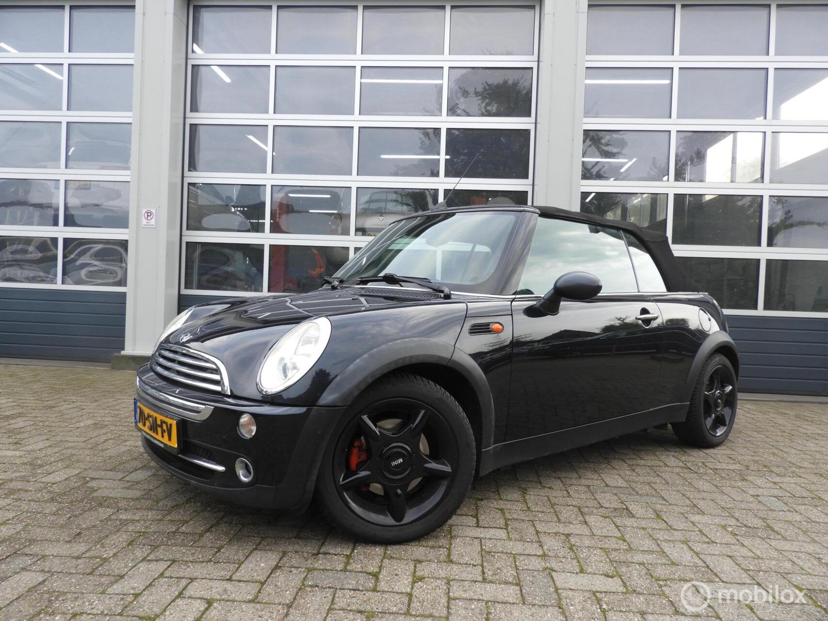 Mini Cabrio 1.6 Cabrio, Gebruikt, Cabriolet, 4 stoelen, Zwart