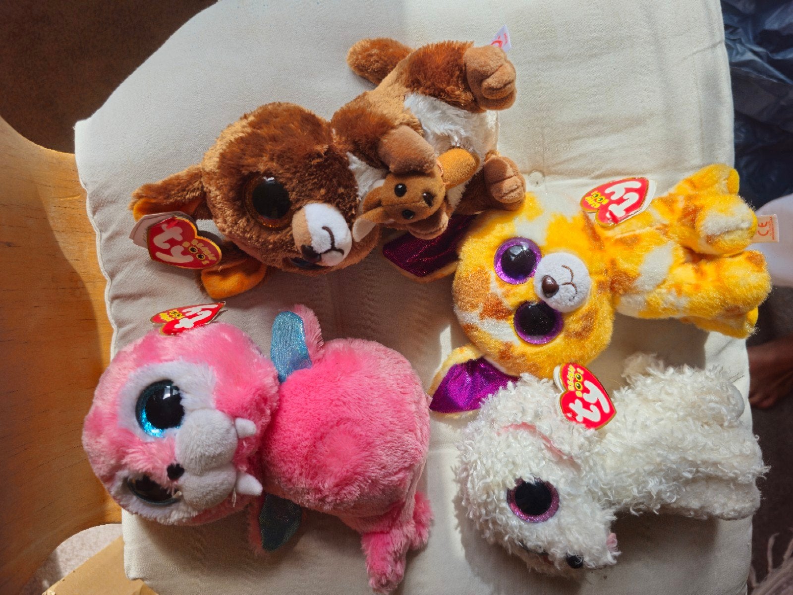 Ty Beanie Boos Knuffels - Diverse Dieren, Ophalen of Verzenden, Kat, Klein (minder dan 20 cm), Bruin