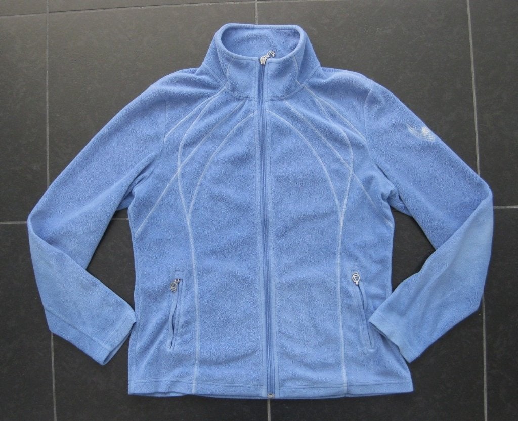 Luhta lila-blauw vest, fleece, maat 40, getailleerd, Maat 38/40 (M), Luhta, Blauw, Ophalen of Verzenden