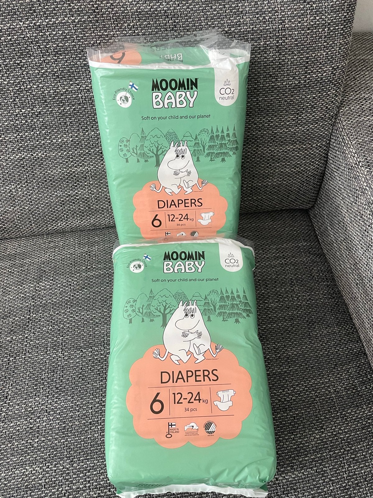 Moonin Baby Luiers Maat 6 - 2 Pakken, Ophalen of Verzenden, Nieuw