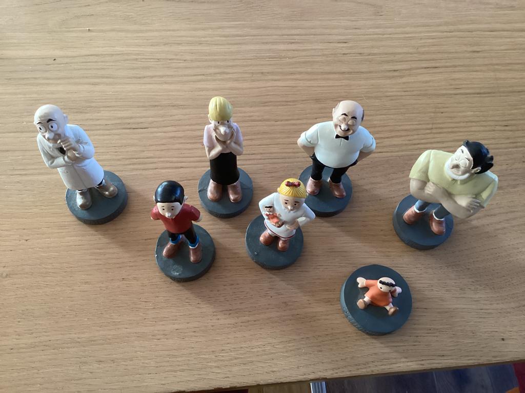 Suske En Wiske complete set 7 figuren, Ophalen of Verzenden, Suske en Wiske, Zo goed als nieuw, Beeldje of Figuurtje