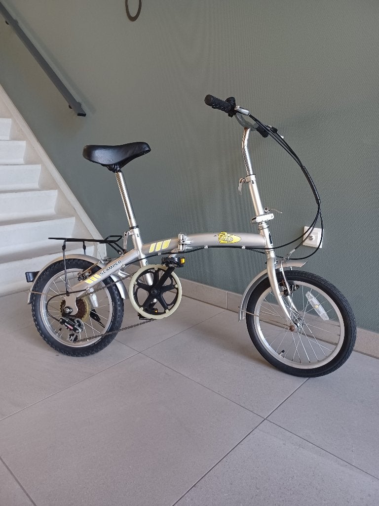 Mooie Vouwfiets 16 inch (z.g.a.n) 6 versnellingen, Ophalen, 16 tot 18 inch, Versnellingen, Zo goed als nieuw