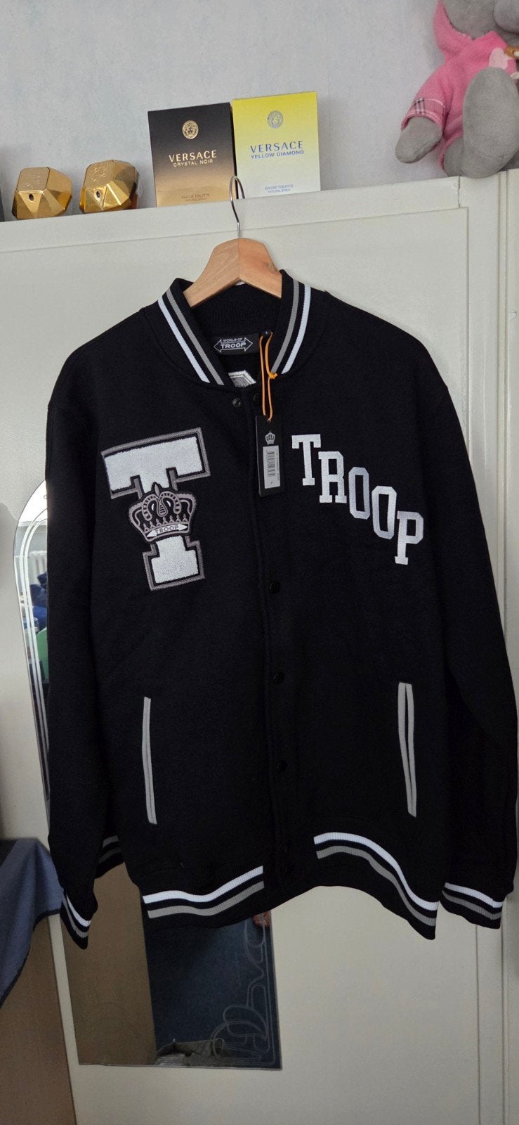 Nieuw Troop baseball jack - Maat L, Maat 52/54 (L), Zwart, Nieuw, Troop