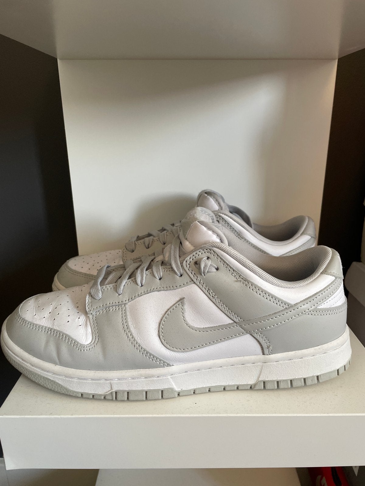 Nike Dunk Low Grijs Wit Sneakers maat43, Ophalen of Verzenden, Sneakers of Gympen, Grijs, Gedragen