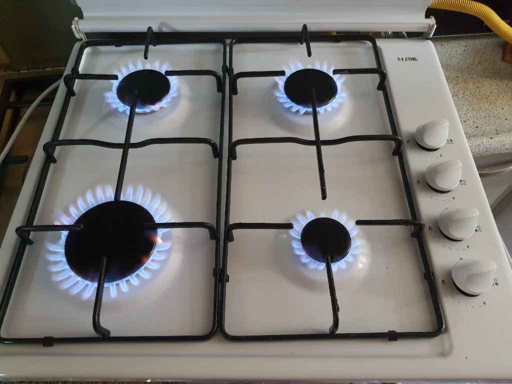 Etna Gaskookplaat vlambeveiliging+ontsteking (geen jaar oud), Ophalen, 4 kookzones, Zo goed als nieuw, Energieklasse A of zuiniger