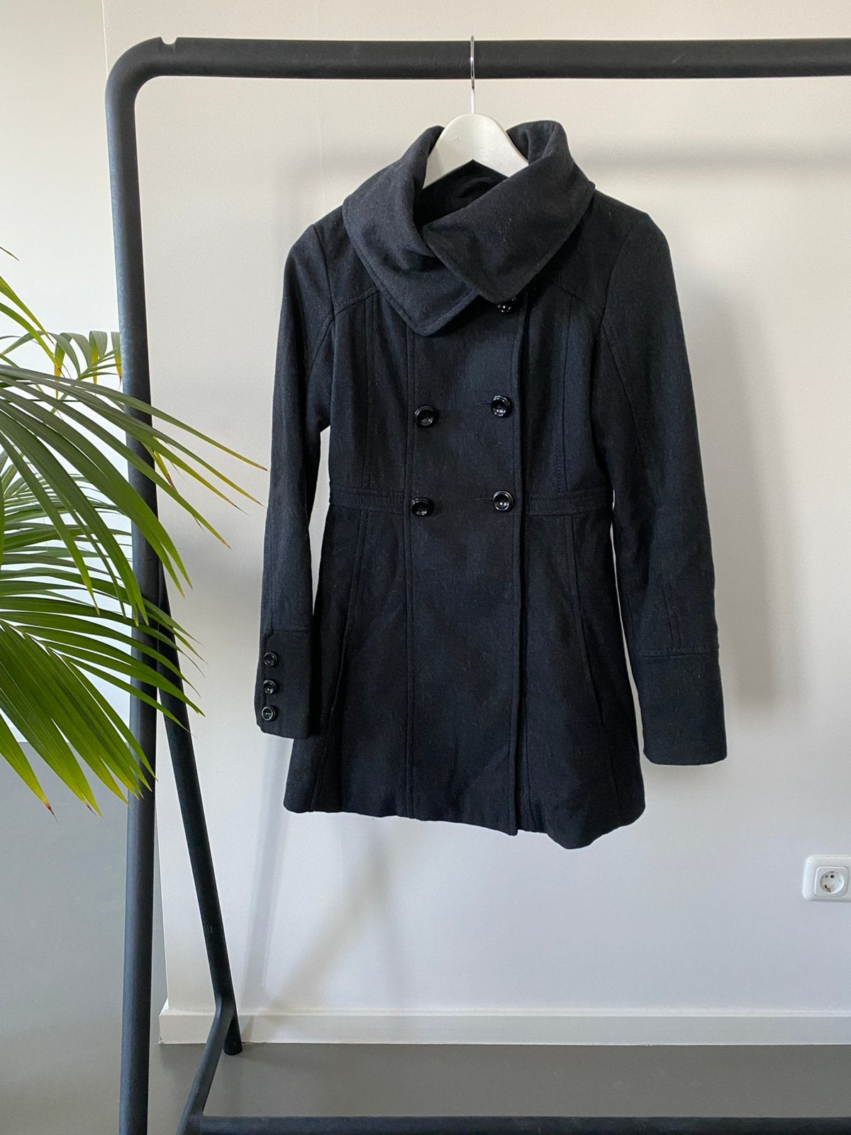Winterjas van Vero Moda, Kleding | Dames, Jassen | Winter, Ophalen of Verzenden, Zo goed als nieuw, Maat 34 (XS) of kleiner, Zwart