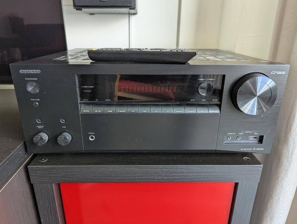Onkyo TX-NR656 receiver (zwart), Gebruikt, Ophalen of Verzenden, 120 watt of meer, Onkyo