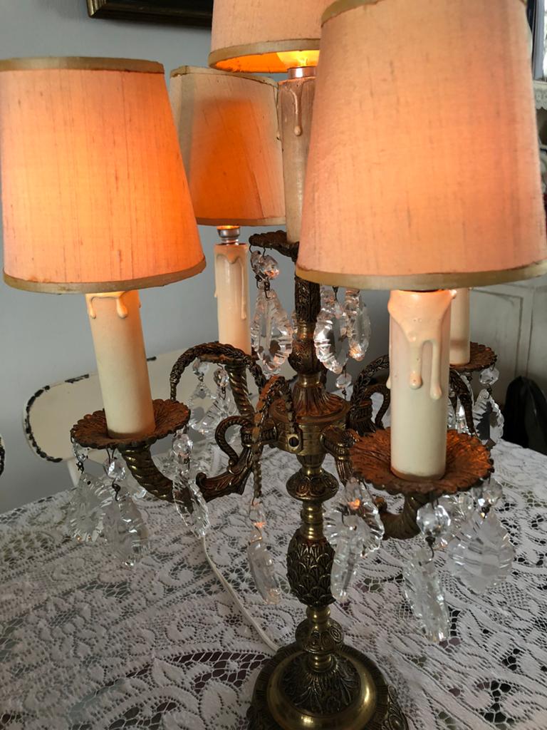 Antieke lamp, Ophalen