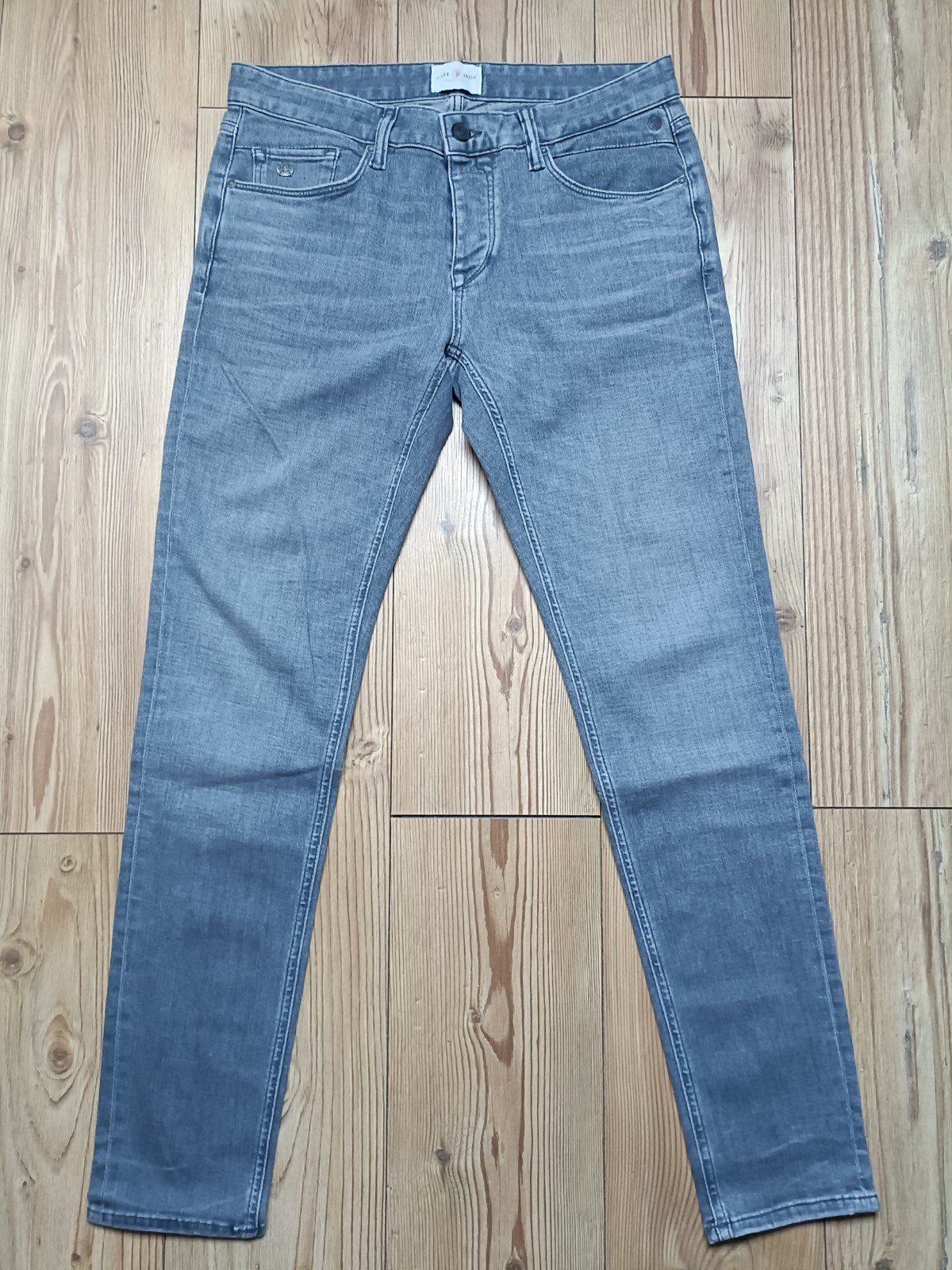 Cast Iron stretch maat 33-34, Kleding | Heren, Ophalen of Verzenden, Zo goed als nieuw, Grijs, W33 - W34 (confectie 48/50)
