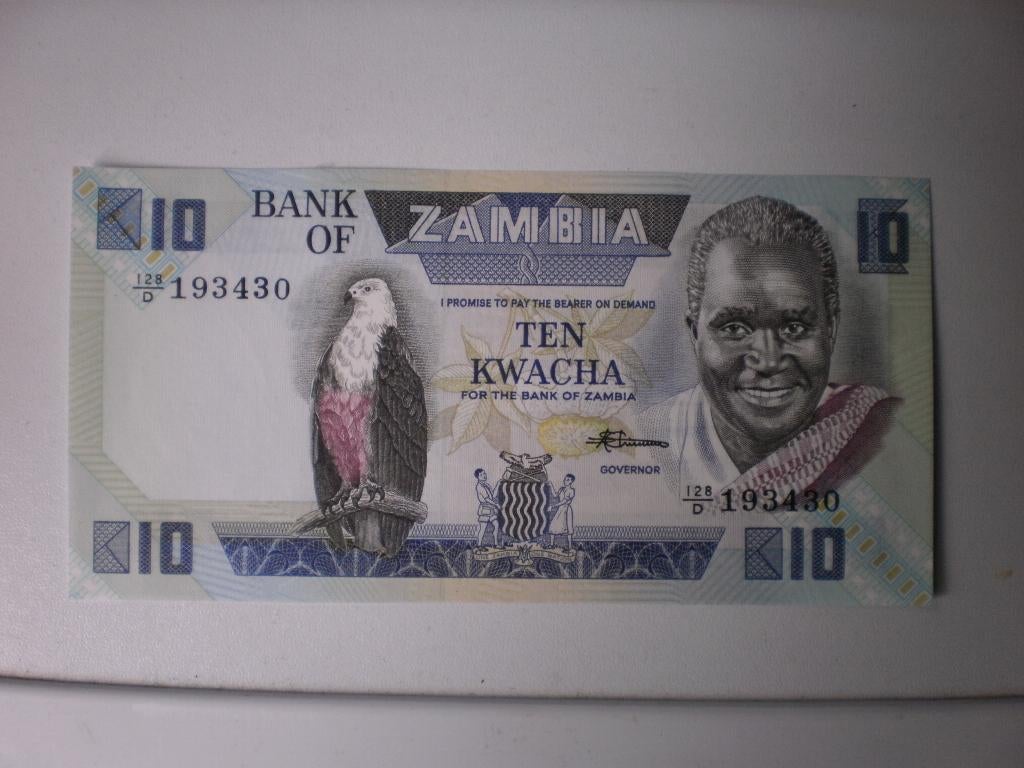 Zambia- 20 Kwacha- Bankbiljet, Postzegels en Munten, Bankbiljetten | Afrika, Verzenden, Zambia, Los biljet