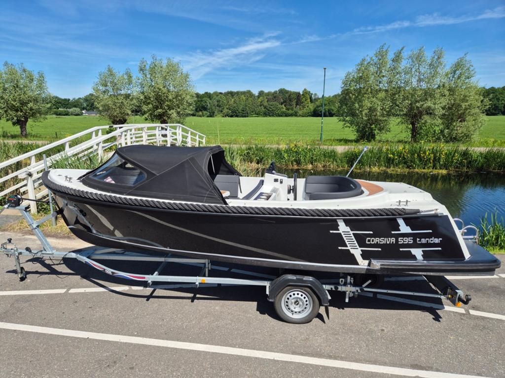 Prachtige Corsiva 595 met 15pk Suzuki evt Trailer, Watersport en Boten, Ophalen, Tender, Corsiva, Rondzit