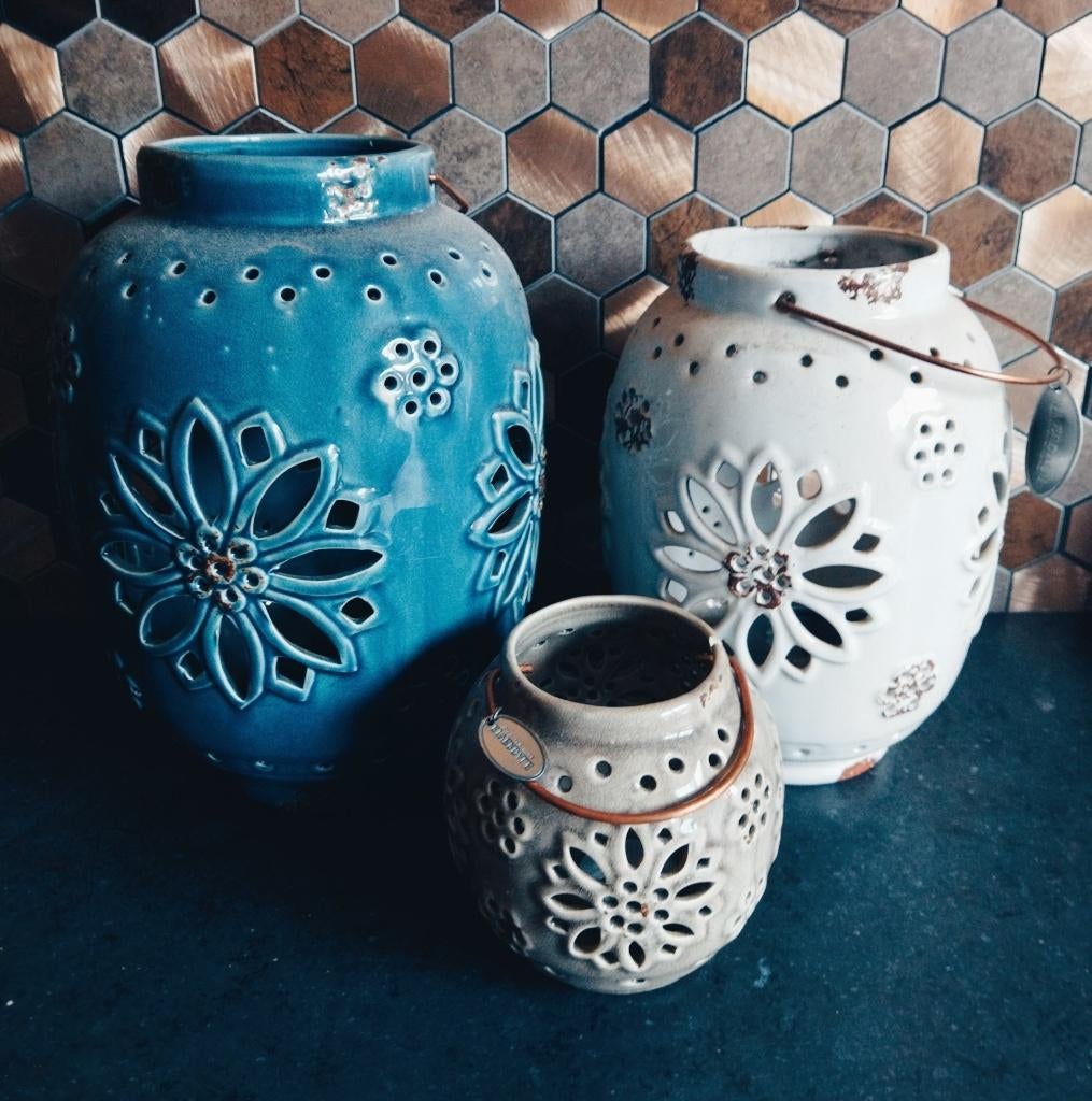 Riverdale Windlichten Nieuw, Blauw, Nieuw, Ophalen of Verzenden, Landelijk