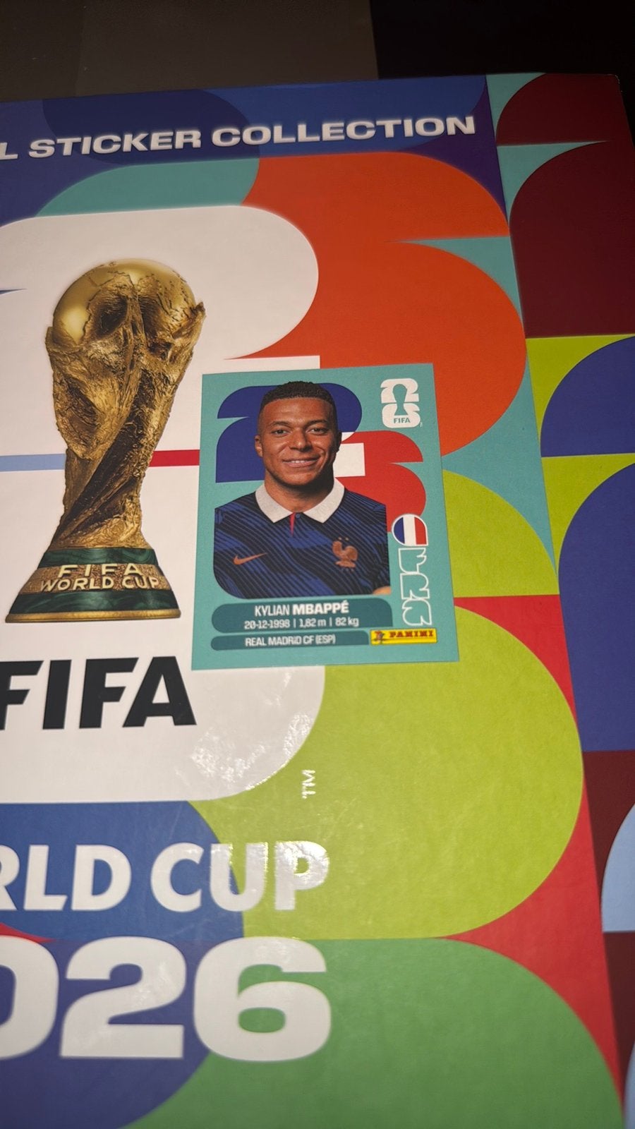Kylian Mbappé (FRA 20) - Panini WK 2026, Ophalen of Verzenden, Zo goed als nieuw, Buitenlandse clubs, Poster, Plaatje of Sticker