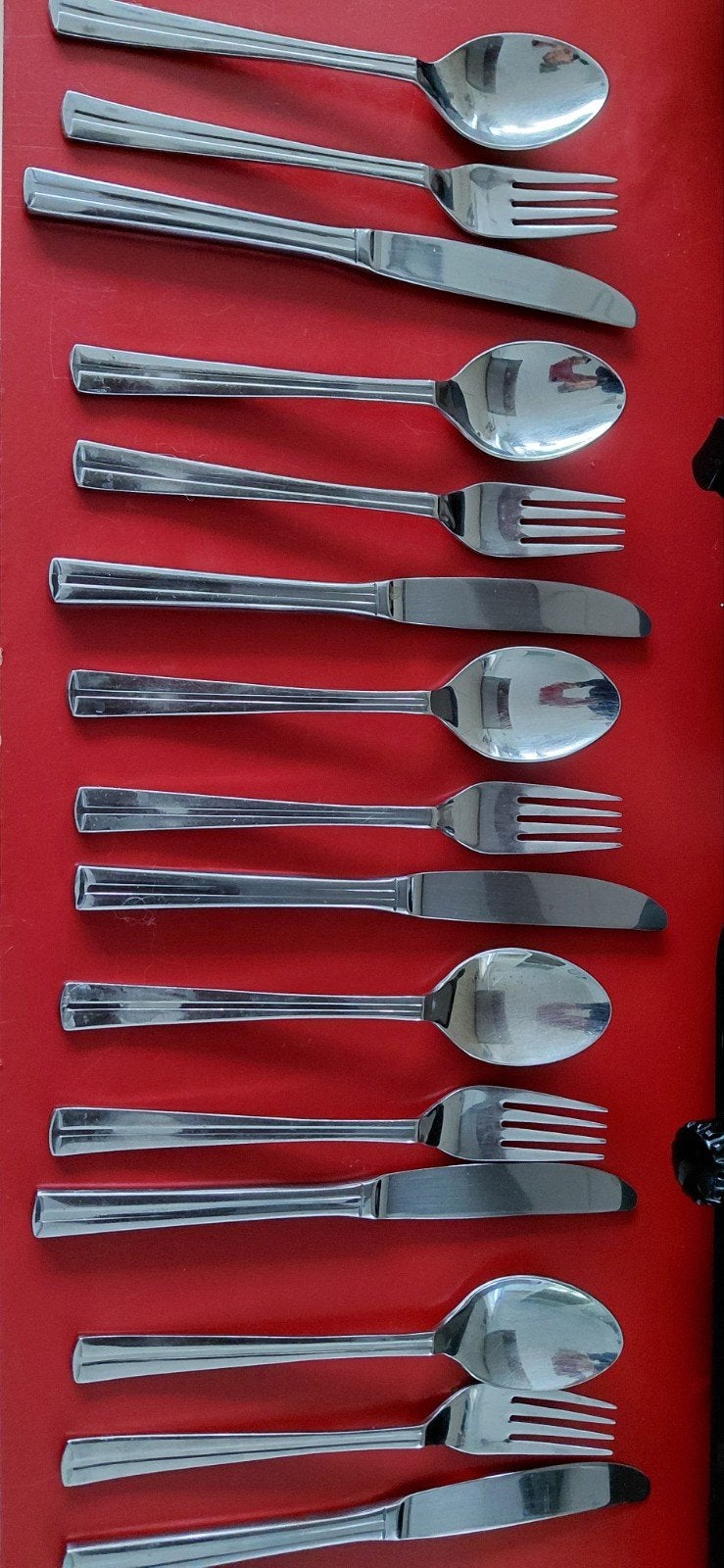 Villeroy en boch,  5 x vork lepel mes (+ evt 3 losse lepel), Ophalen of Verzenden, Rvs of Chroom