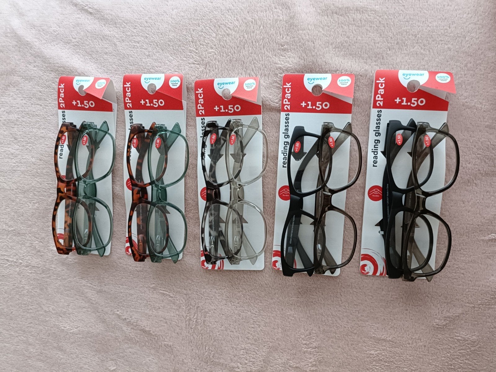 10 nieuwe leesbrillen +1.50, Ophalen of Verzenden, Nieuw, Leesbril, Overige merken