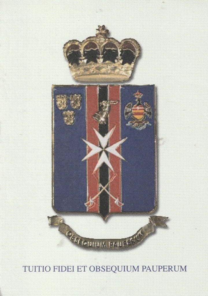 Wapen van Souvereine Militaire Hospitaalorde van Sint Jan, Ophalen of Verzenden, 1960 tot 1980, Ongelopen, Overige thema's