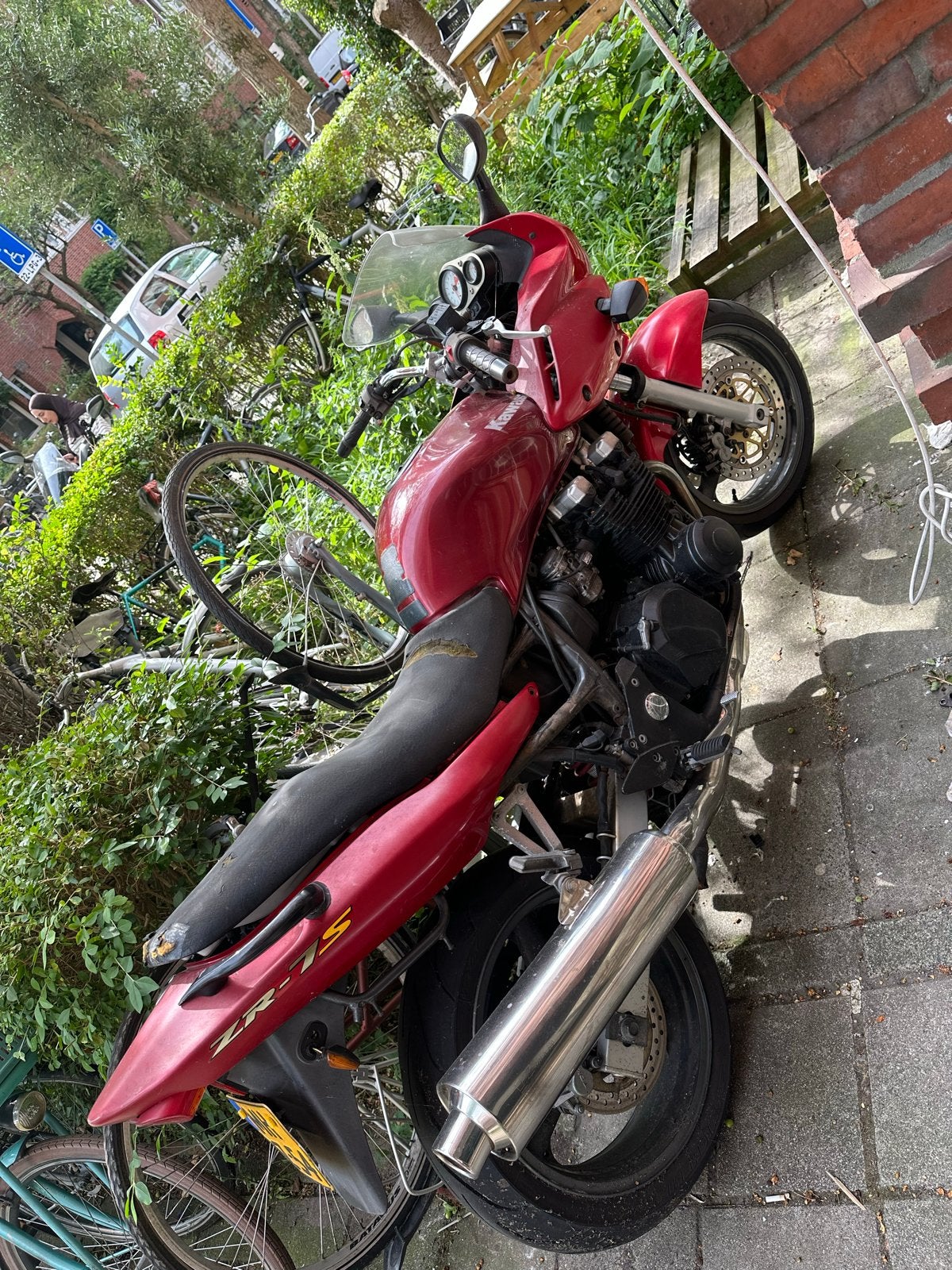 Kawasaki ZR-7S 2002 – Opknapper / Projectmotor, Motoren, Ophalen of Verzenden
