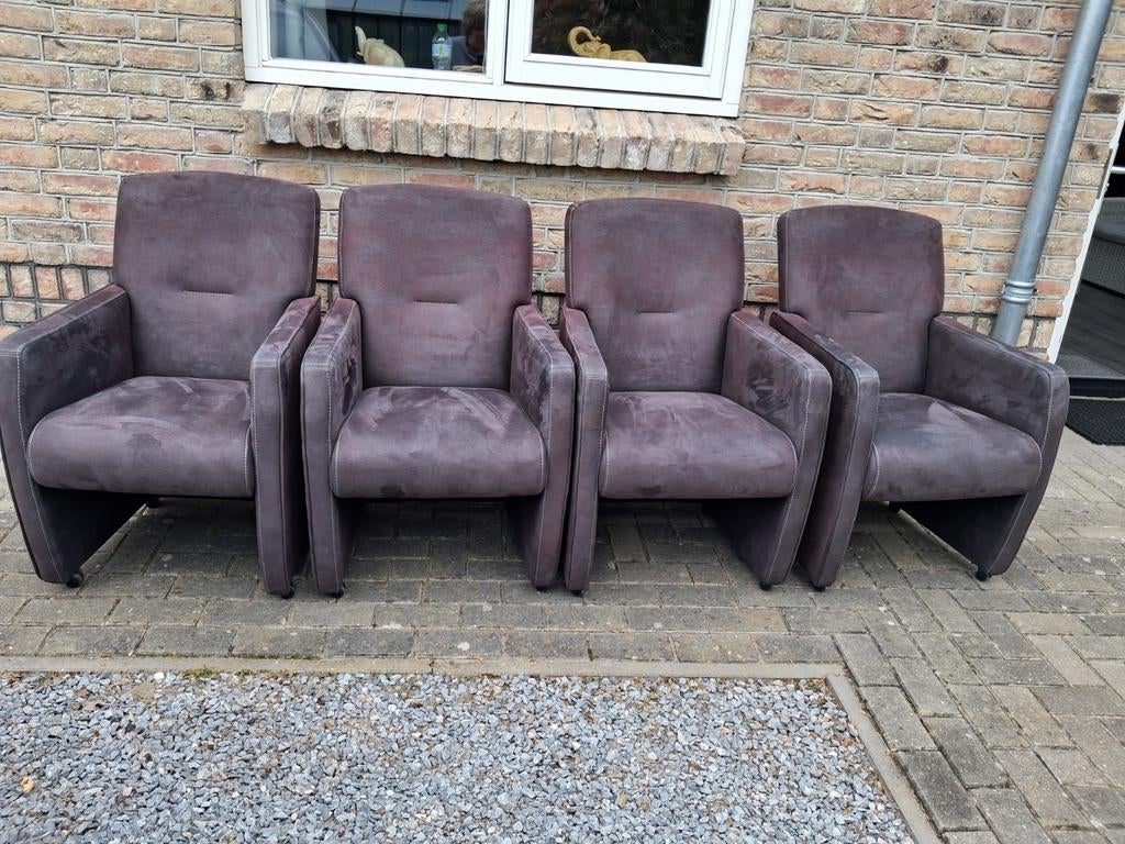 Eetkamerstoelen, Ophalen, Gebruikt, Overige kleuren, Op wieltjes(lopen prima)