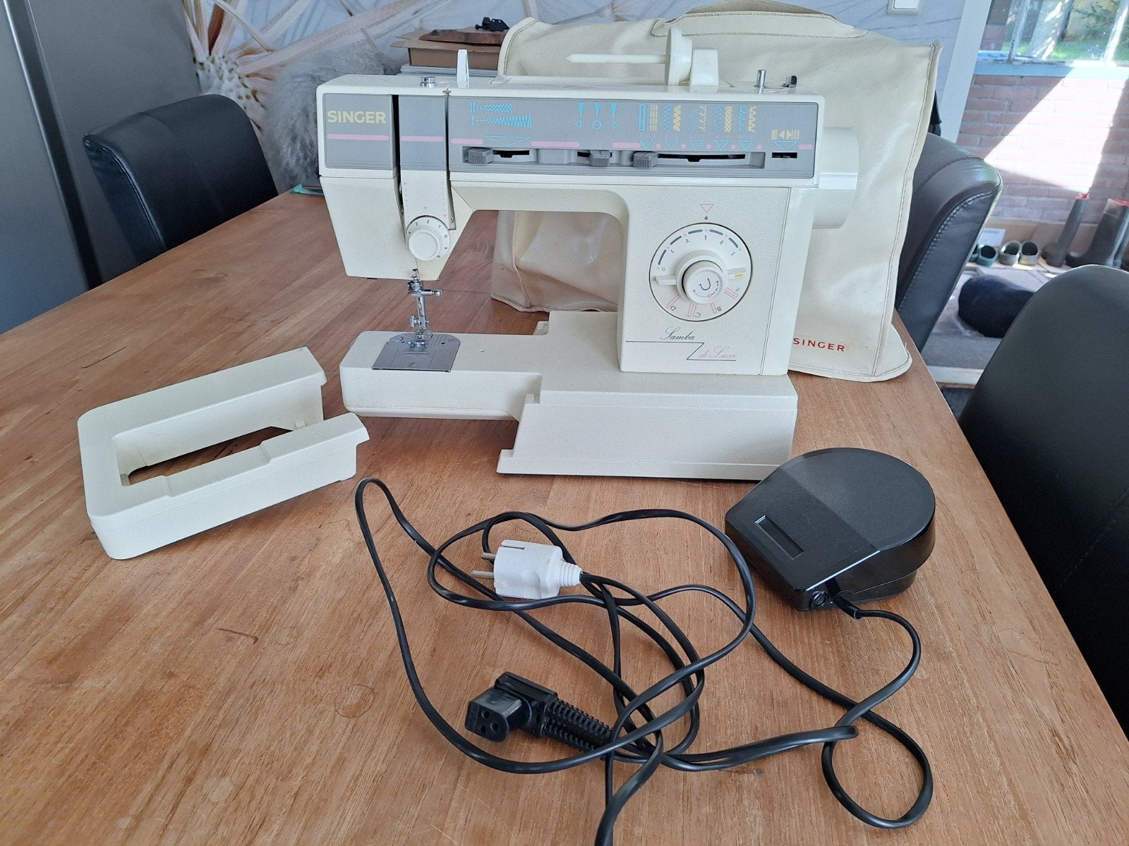 Singer Samba de Luxe Naaimachine - functioneel, Ophalen of Verzenden, Gebruikt, Naaimachine, Singer
