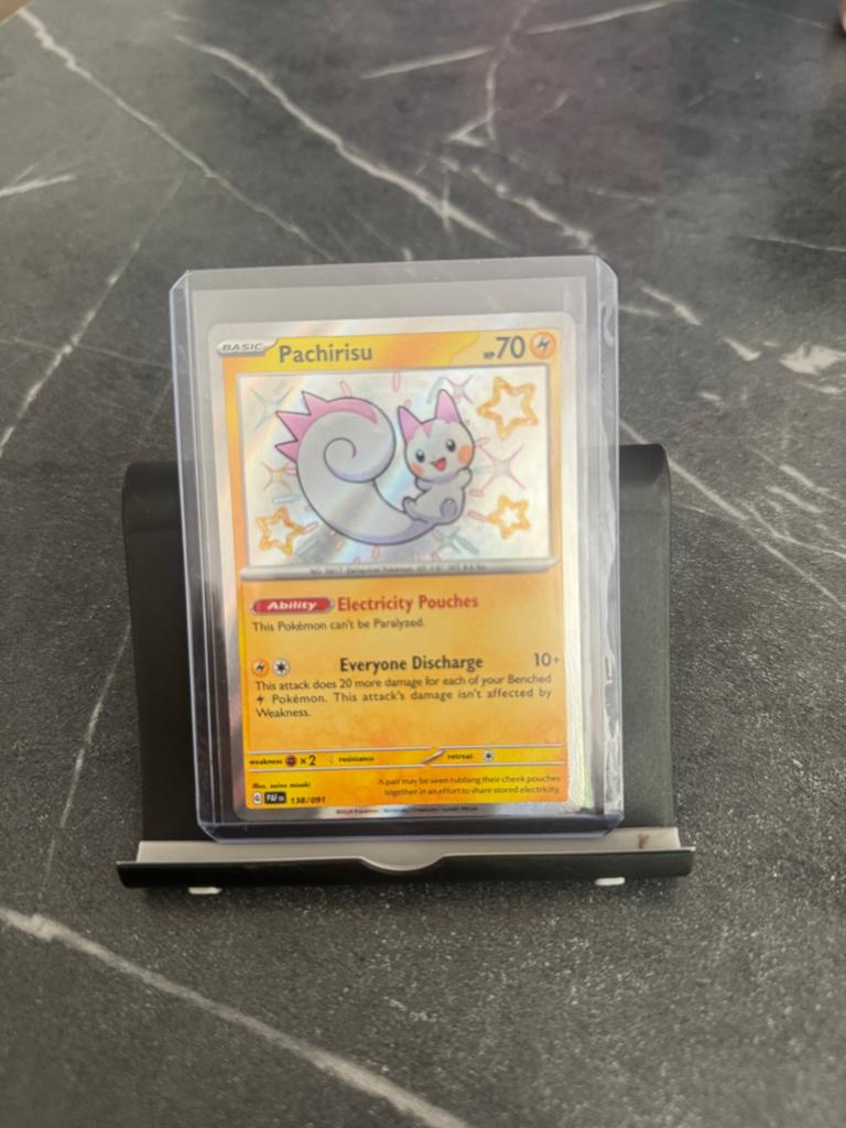 Pachirisu 138/091 PAF Shiny Pokémon kaart, Hobby en Vrije tijd, Verzamelkaartspellen | Pokémon, Ophalen of Verzenden, Zo goed als nieuw