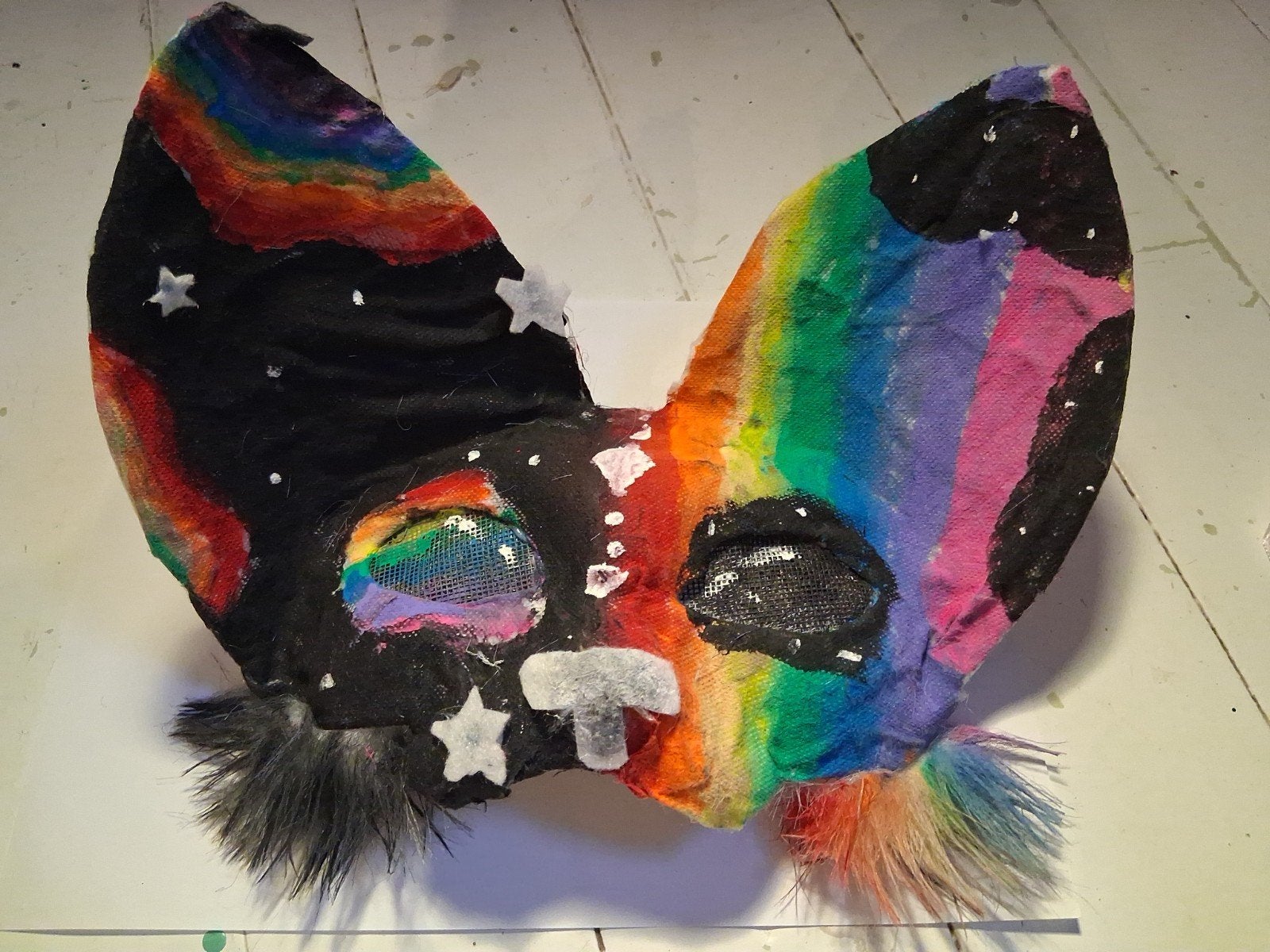 ~regenboog therian masker~, Ophalen of Verzenden, Zo goed als nieuw, Accessoires