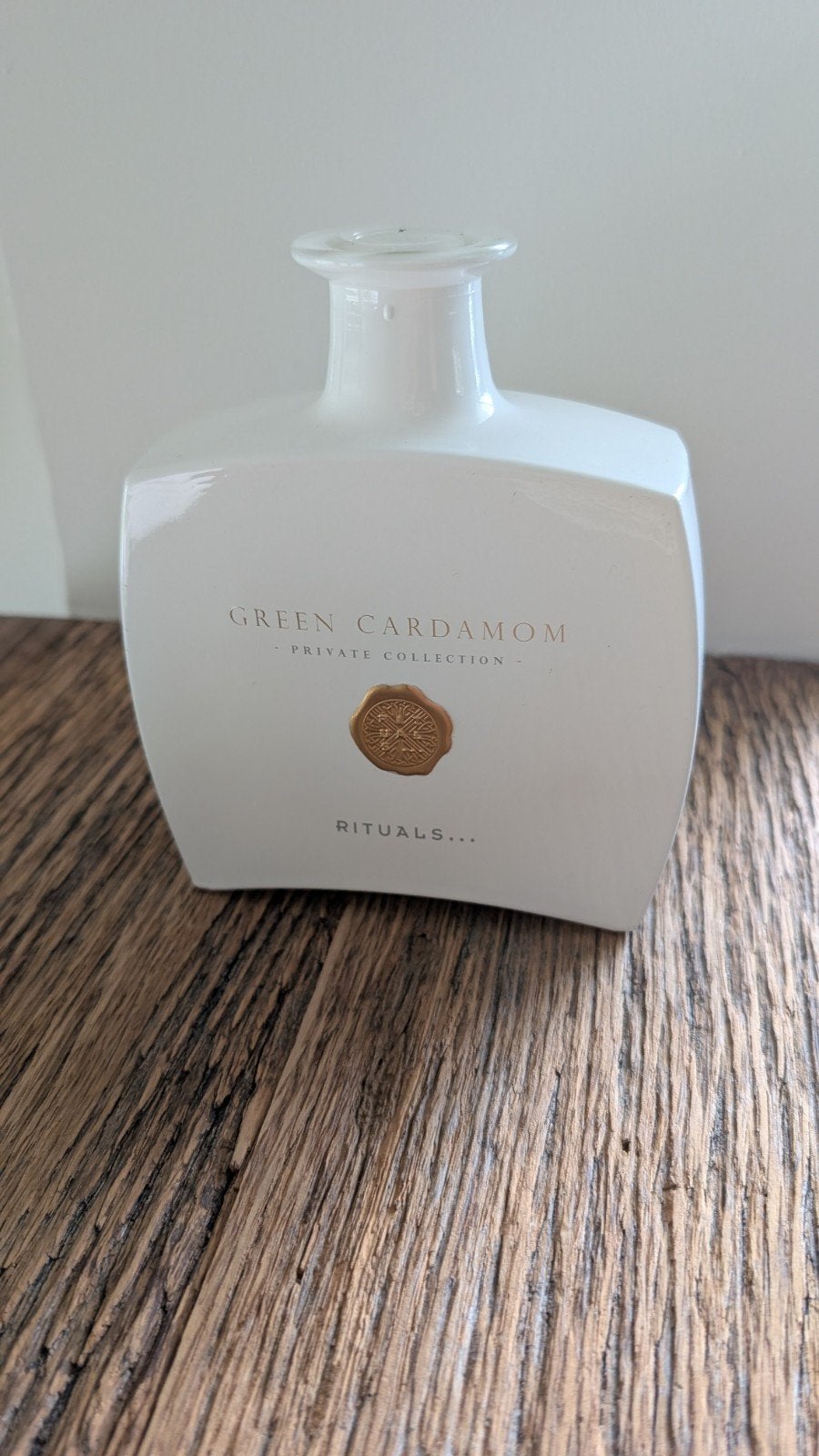 Rituals luxe private collection Green Cardamom lege fles, Ophalen of Verzenden, Gebruikt, Wit, Glas